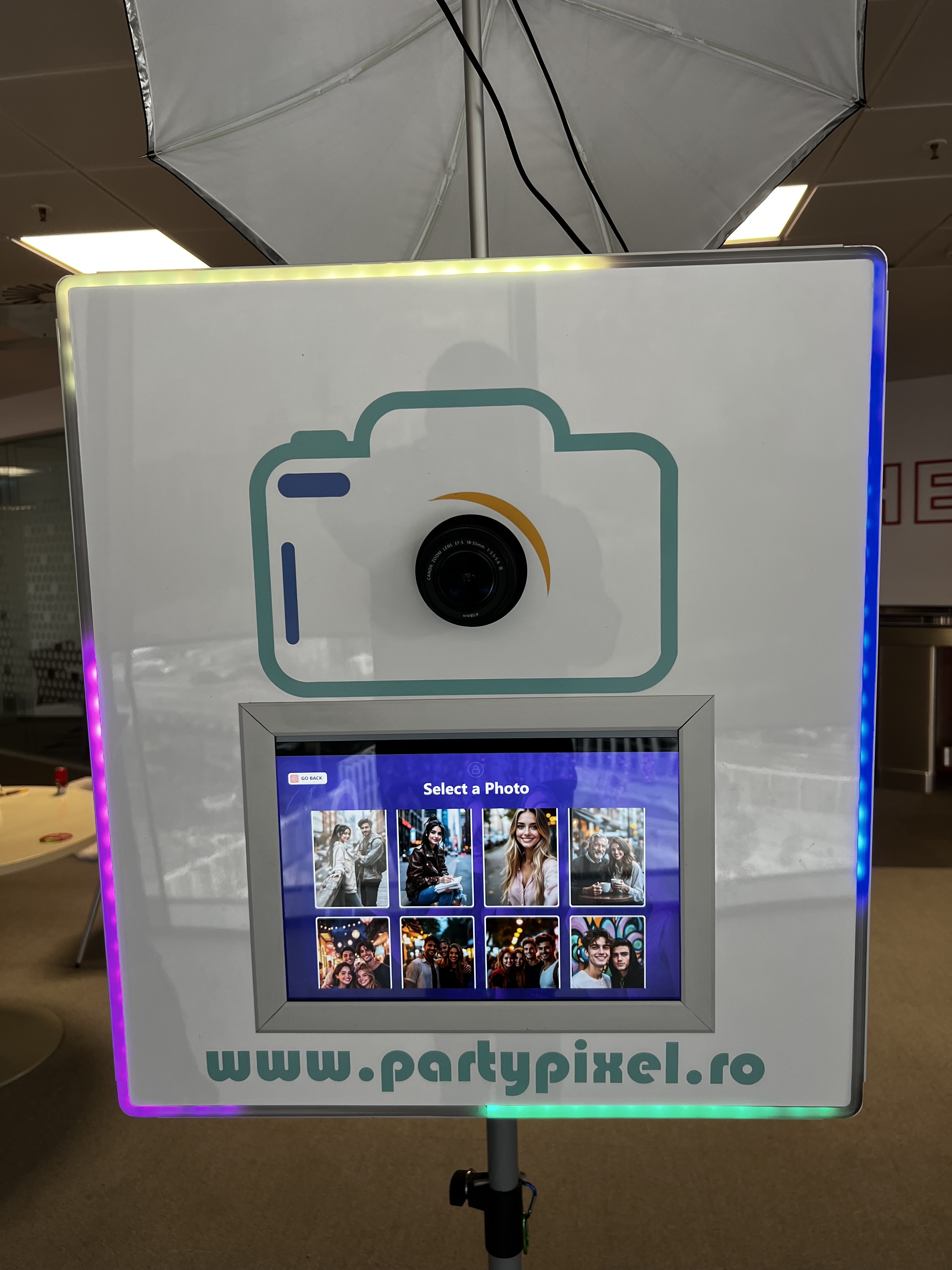 Cabina foto LED galerie
