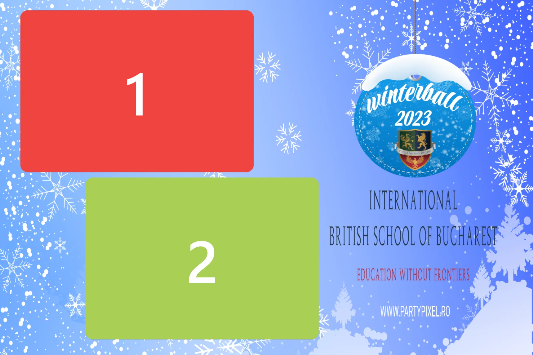 Template Crăciun, Ibsb winter, template cabina foto București