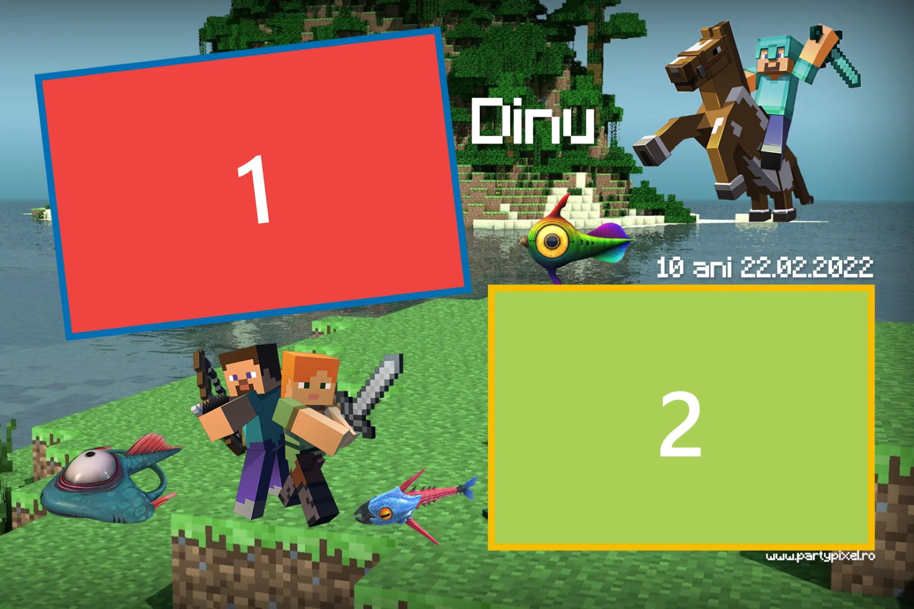 Template Aniversare, 10 Ani Partypixel Template, template cabina foto București
