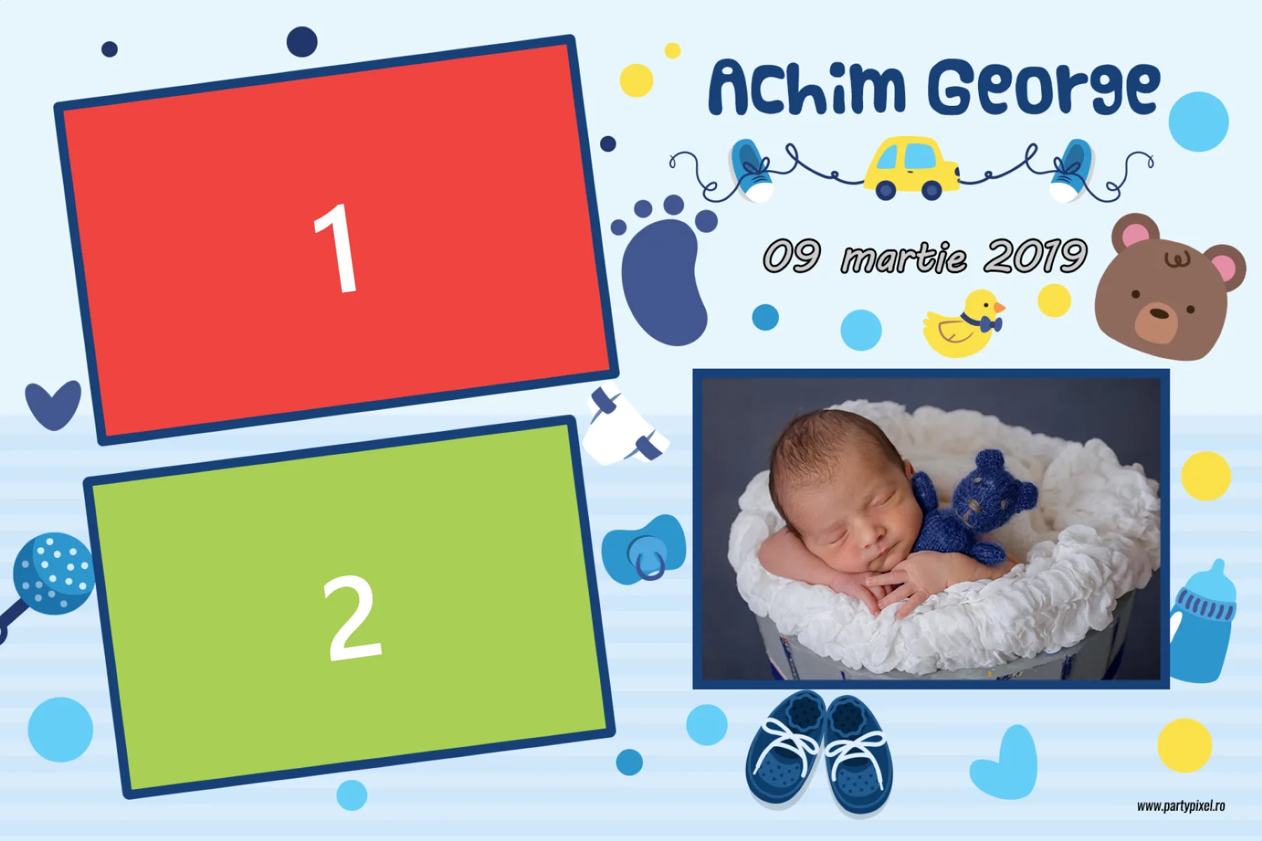 Template Botez, Achim George, template cabina foto București