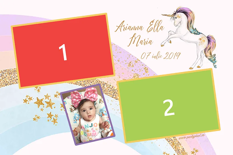 Template Botez, Arianna Ella Maria, template cabina foto București