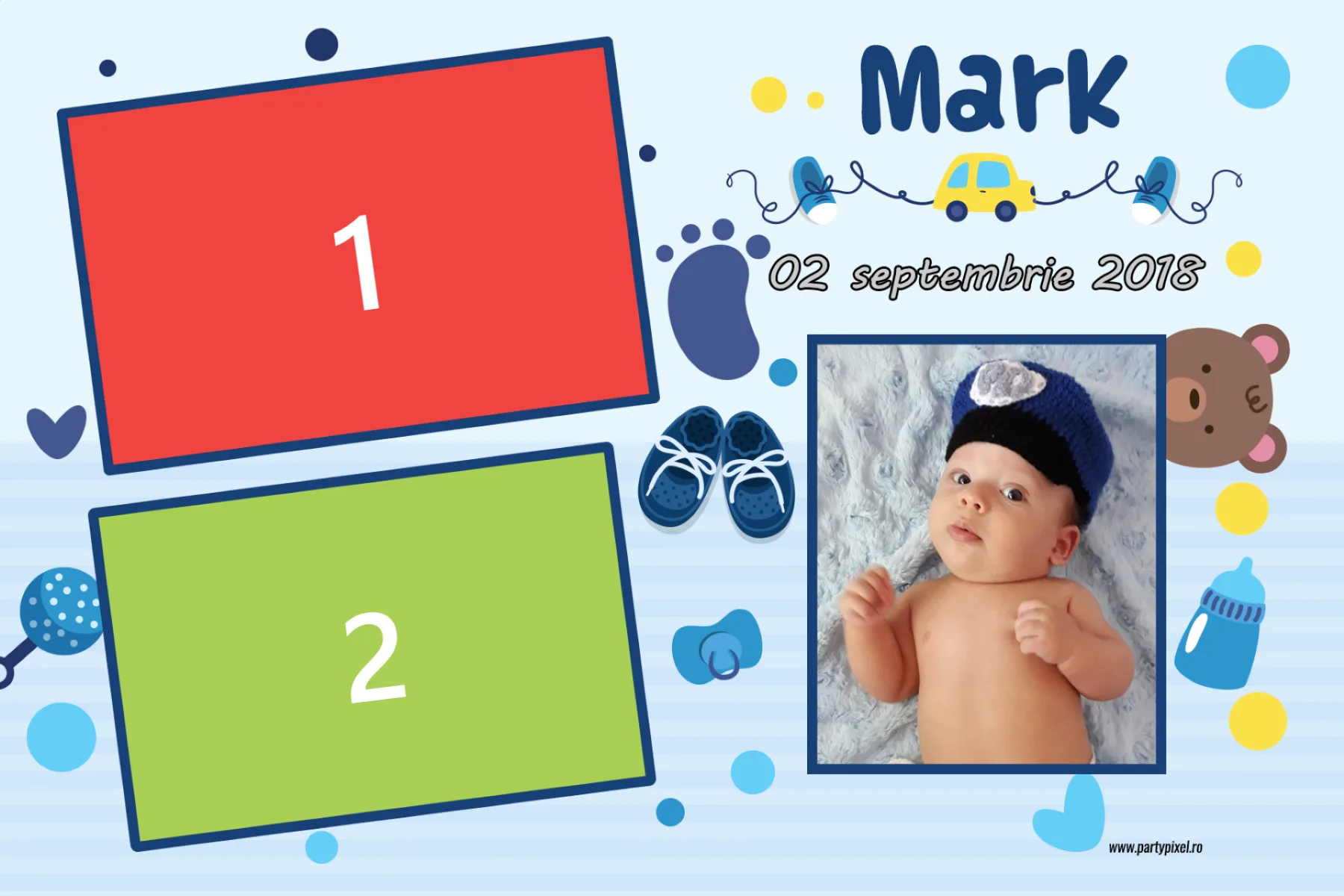 Template Botez, Mark, template cabina foto București