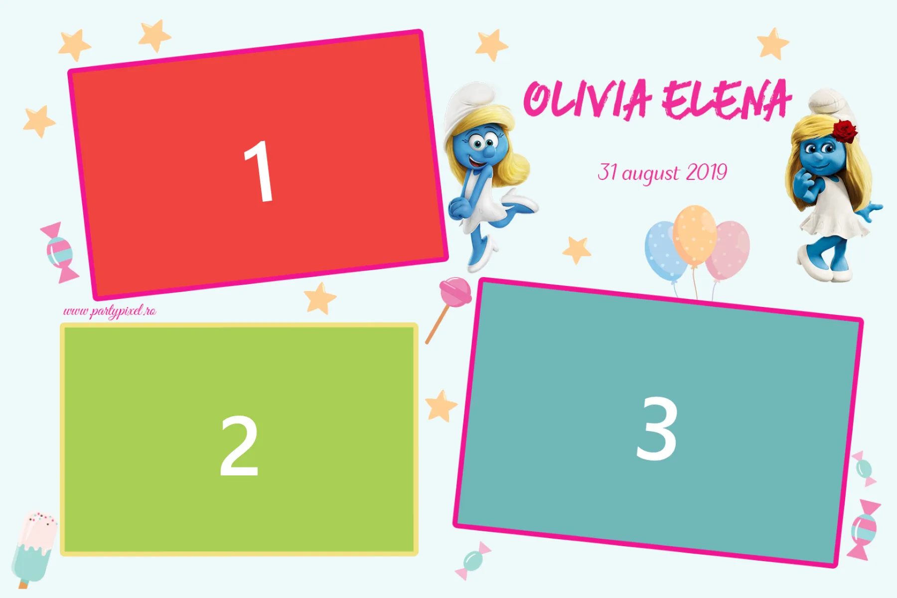 Template Botez, Olivia Elena, template cabina foto București