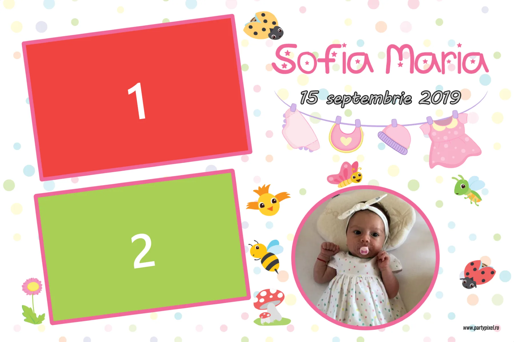 Template Botez, Sofia Maria, template cabina foto București