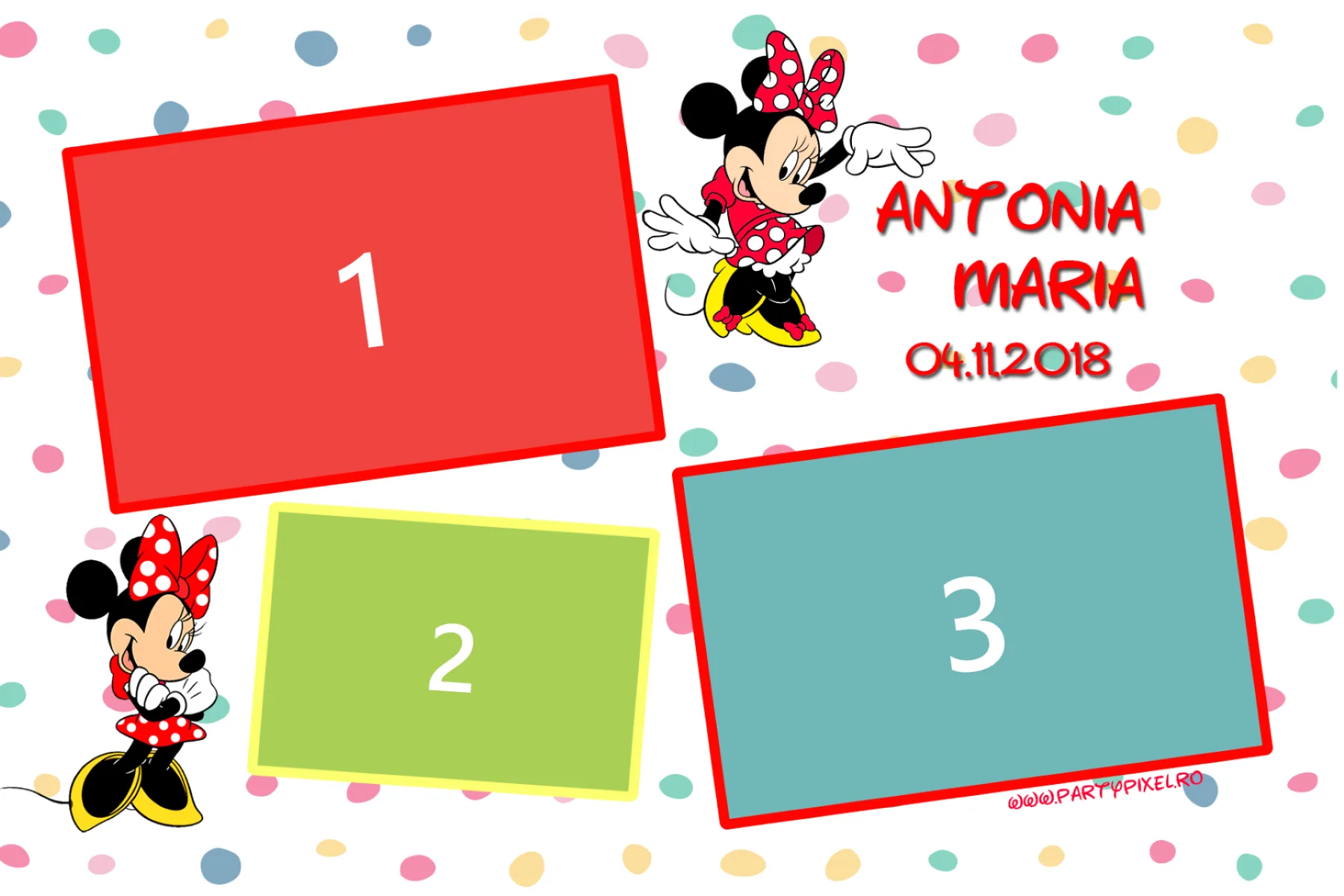 Template Botez, Botez  Antonia Maria, template cabina foto București