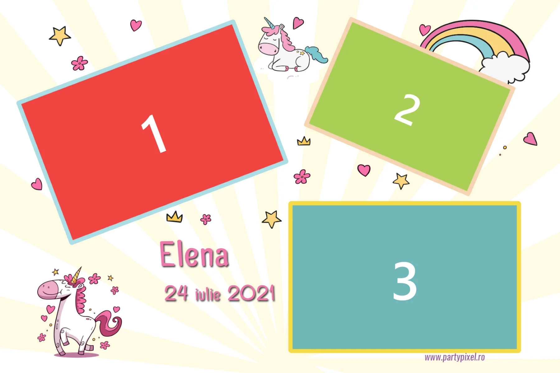 Template Botez, 3 Cadre Partypixel, template cabina foto București